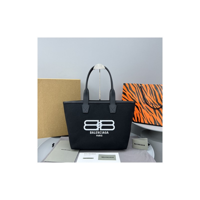 Balenciaga Logo Leather Tote Bag 046