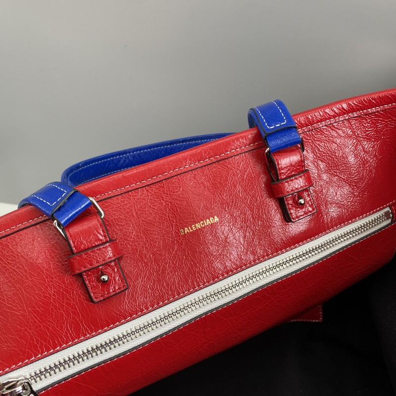 Balenciaga Striped Shopper Tote Bag 047