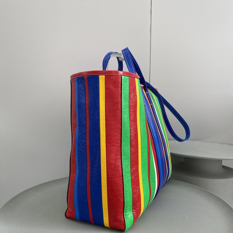 Balenciaga Striped Shopper Tote Bag 047