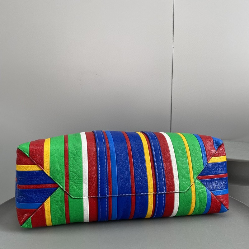 Balenciaga Striped Shopper Tote Bag 047