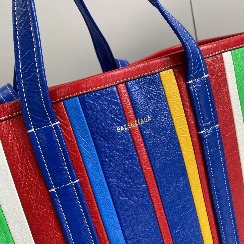 Balenciaga Striped Shopper Tote Bag 047