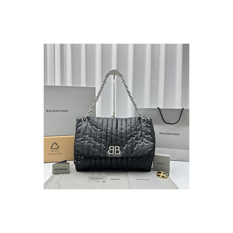 Balenciaga Monaco Quilted Chain Bag 074