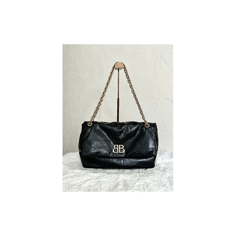 Balenciaga Monaco Quilted Chain Bag 075