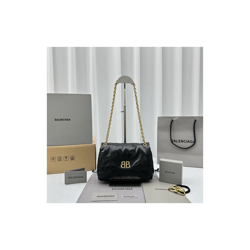 Balenciaga Monaco Quilted Chain Bag 077