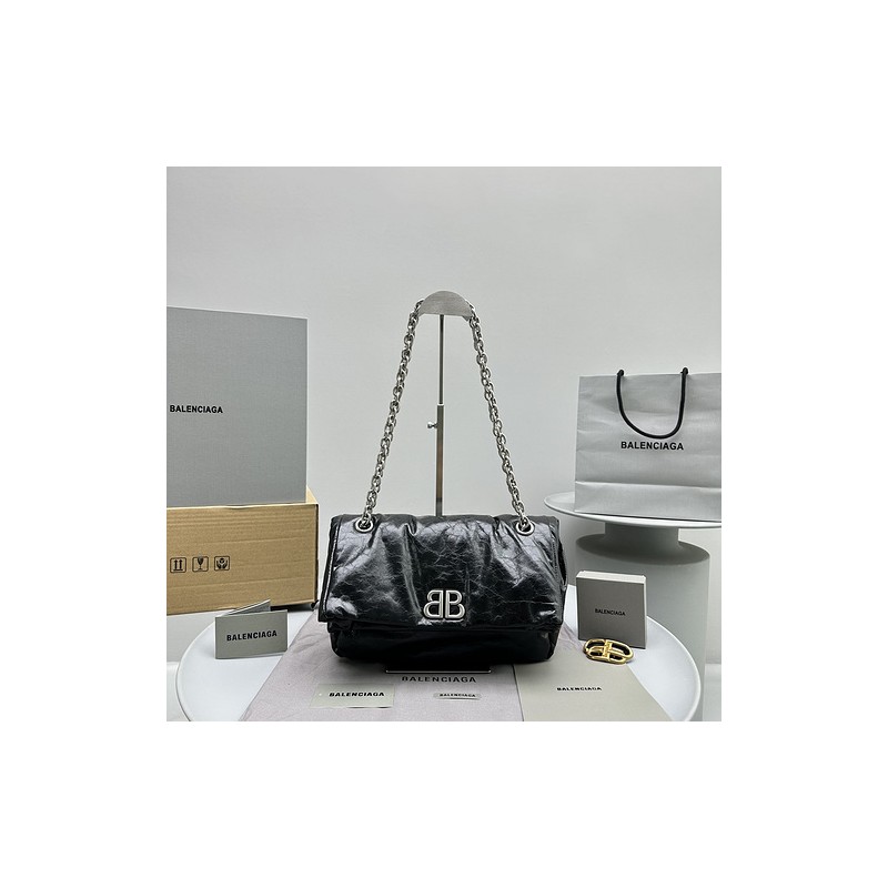 Balenciaga Monaco Quilted Chain Bag 079