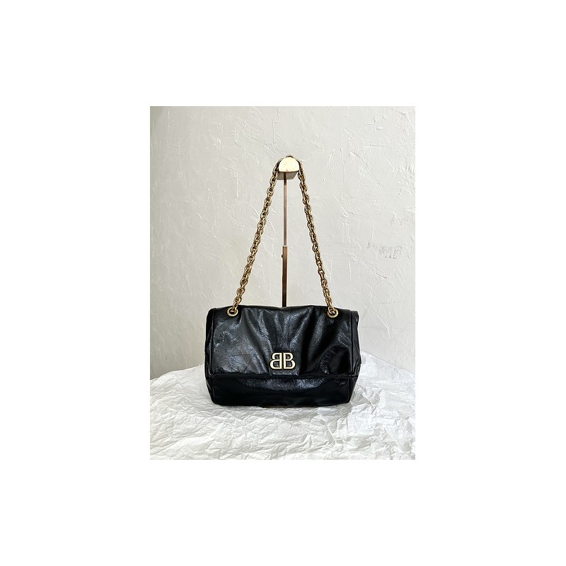 Balenciaga Monaco Quilted Chain Bag 083