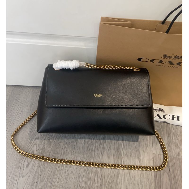 Coach Saffiano Leather Shoulder Bag