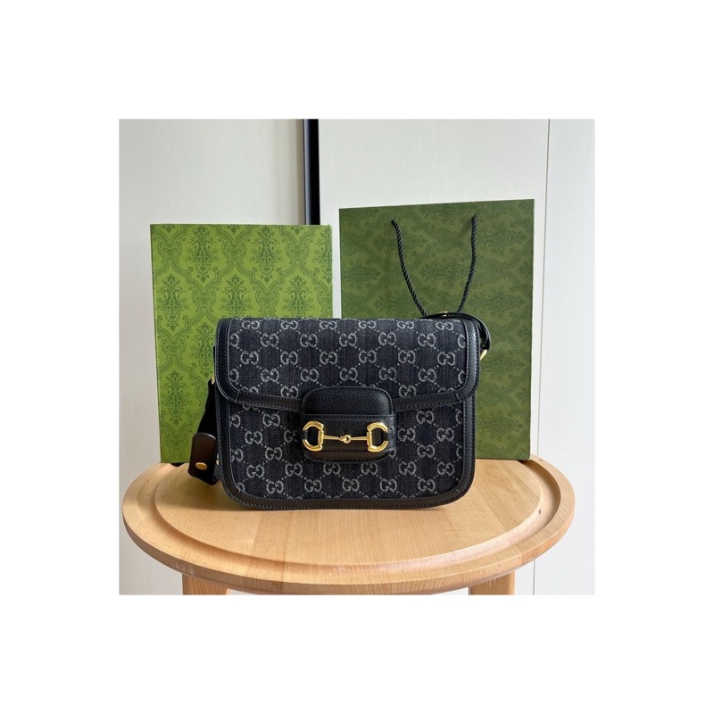 Gucci Horsebit 1955 Denim Bag