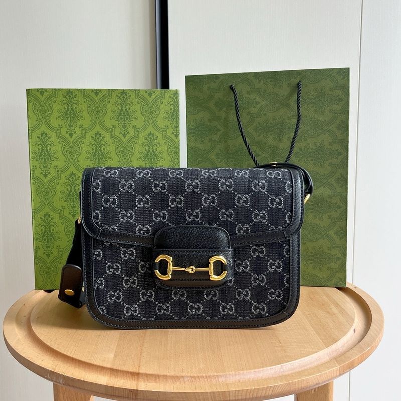Gucci Horsebit 1955 Denim Bag