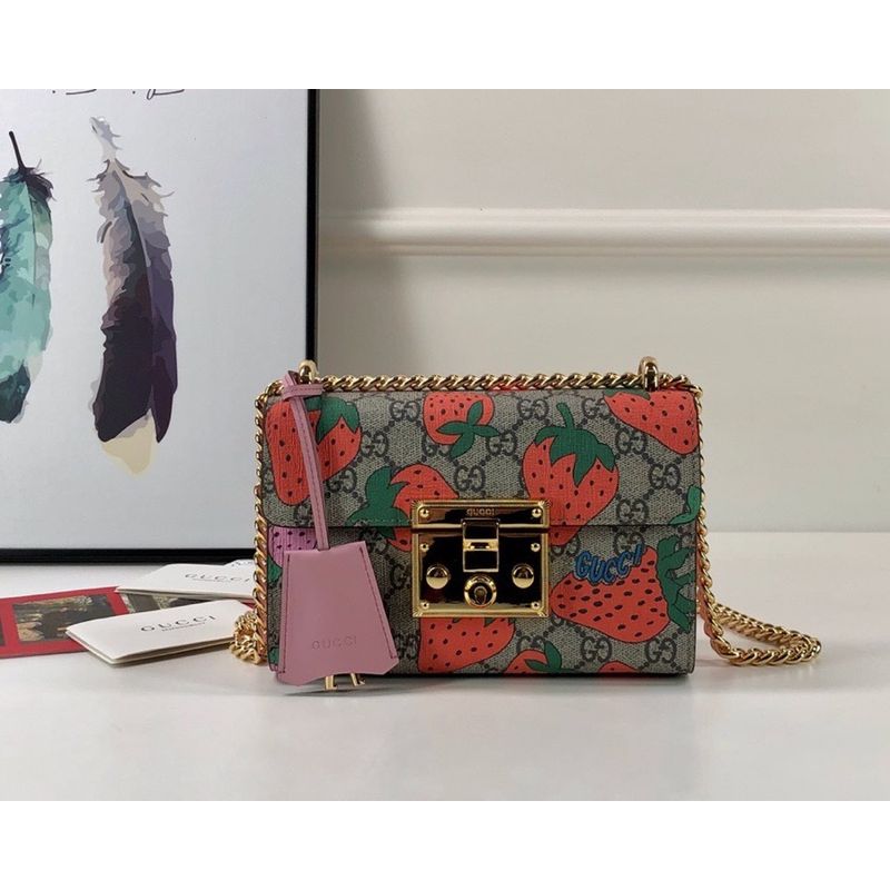 Gucci Padlock Woven Bag