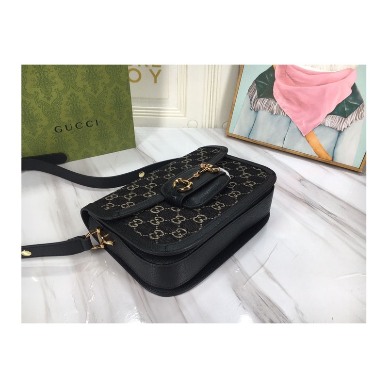 Gucci Horsebit 1955 Denim Bag