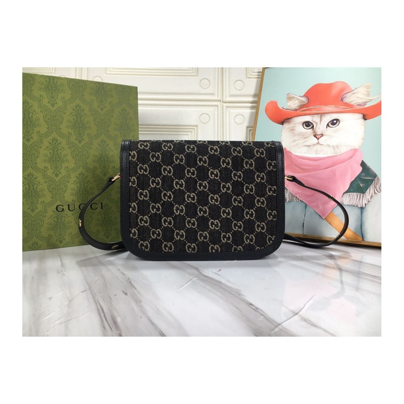 Gucci Horsebit 1955 Denim Bag