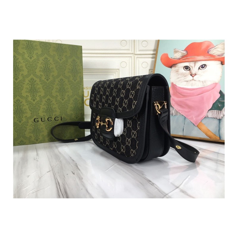 Gucci Horsebit 1955 Denim Bag