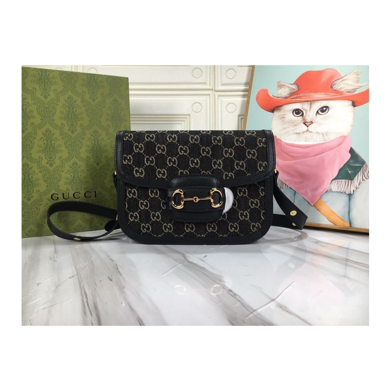 Gucci Horsebit 1955 Denim Bag
