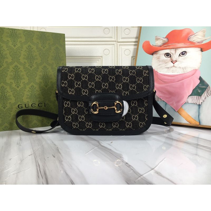 Gucci Horsebit 1955 Denim Bag