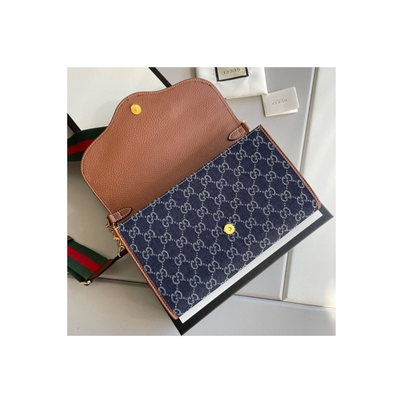 Gucci Horsebit 1955 Denim Bag