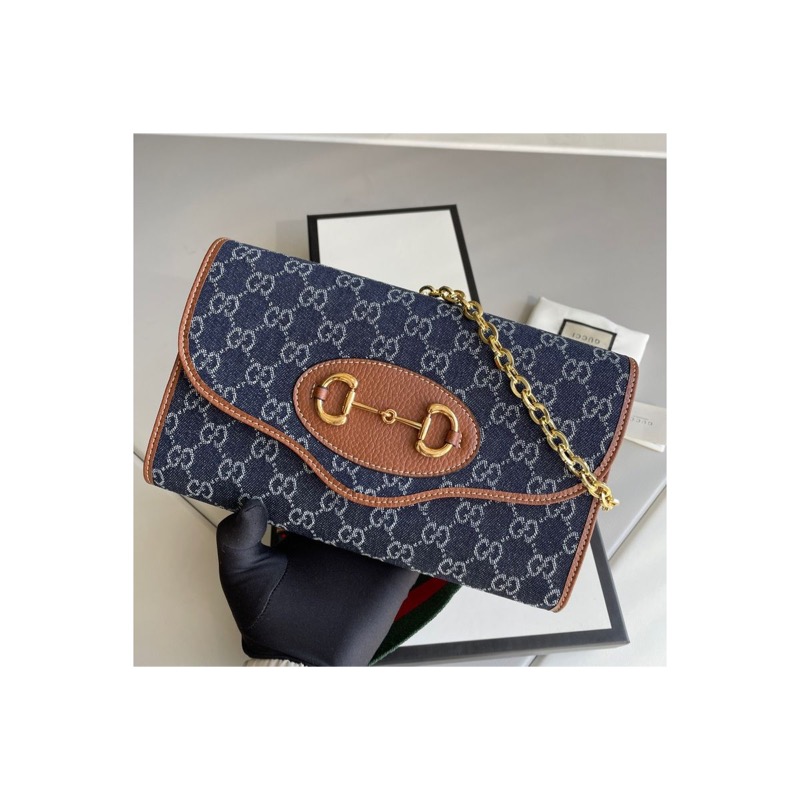 Gucci Horsebit 1955 Denim Bag
