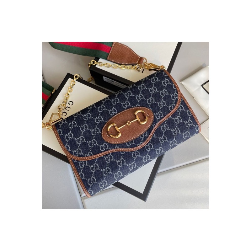 Gucci Horsebit 1955 Denim Bag