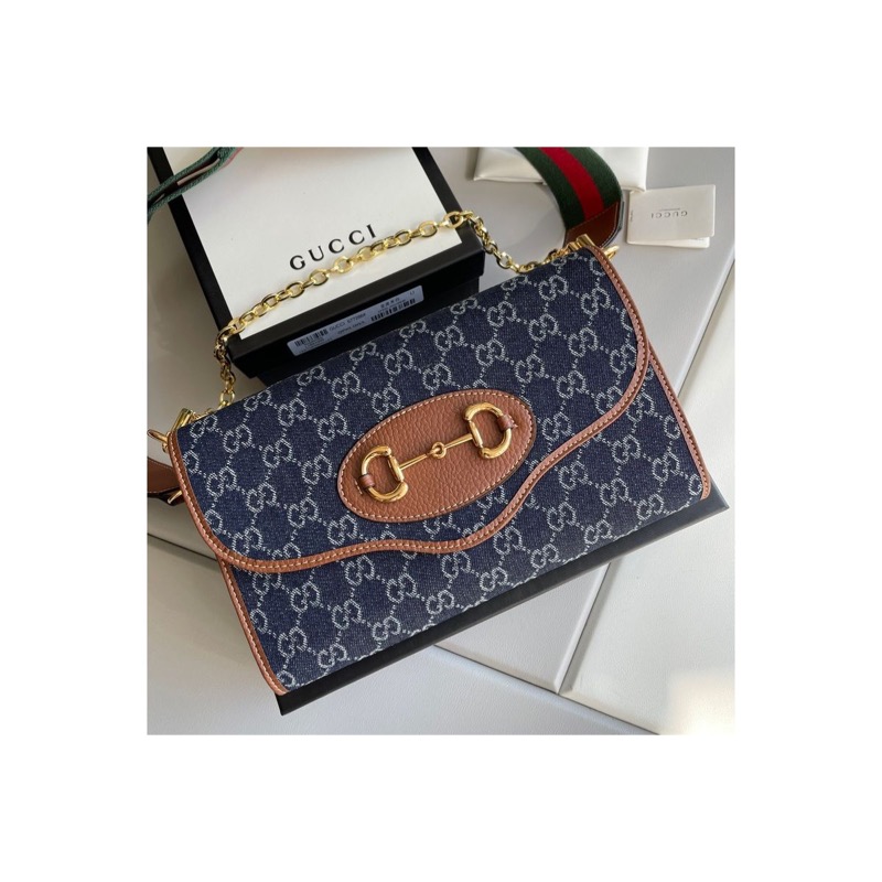 Gucci Horsebit 1955 Denim Bag