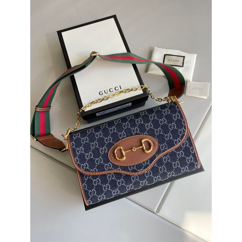 Gucci Horsebit 1955 Denim Bag
