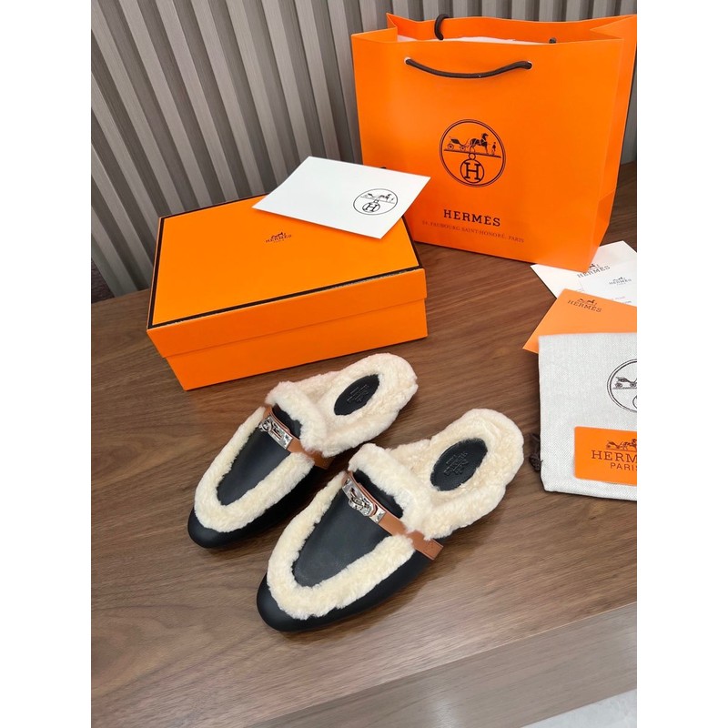 Hermès Shearling Loafer 145