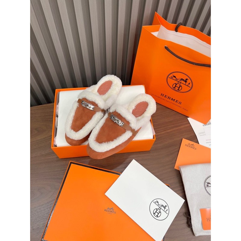 Hermès Shearling Loafer 148