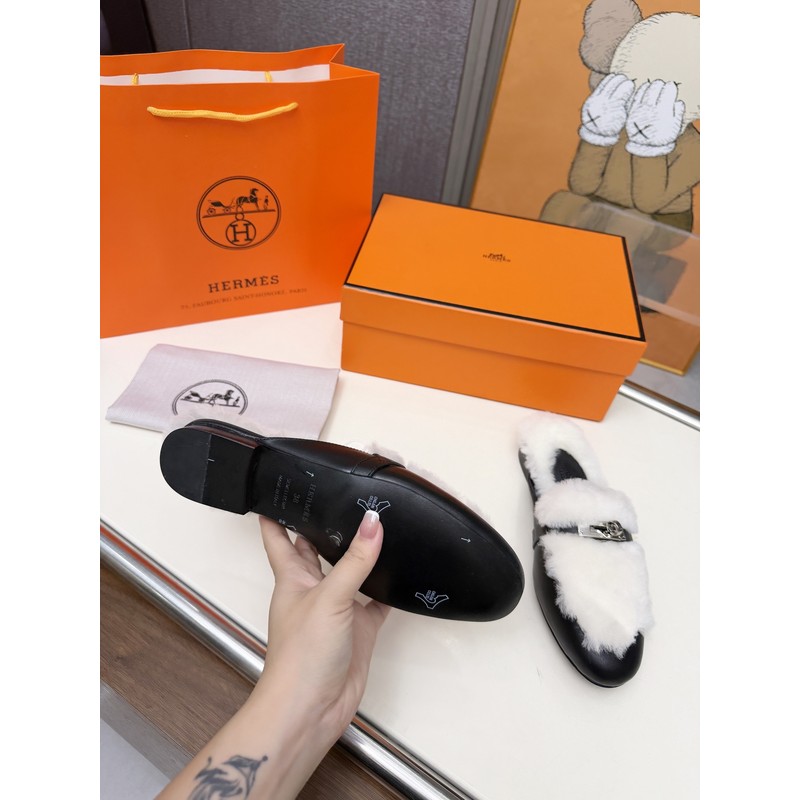 Hermès Shearling Loafer 159