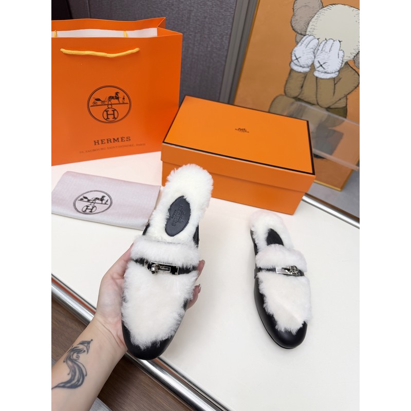 Hermès Shearling Loafer 159