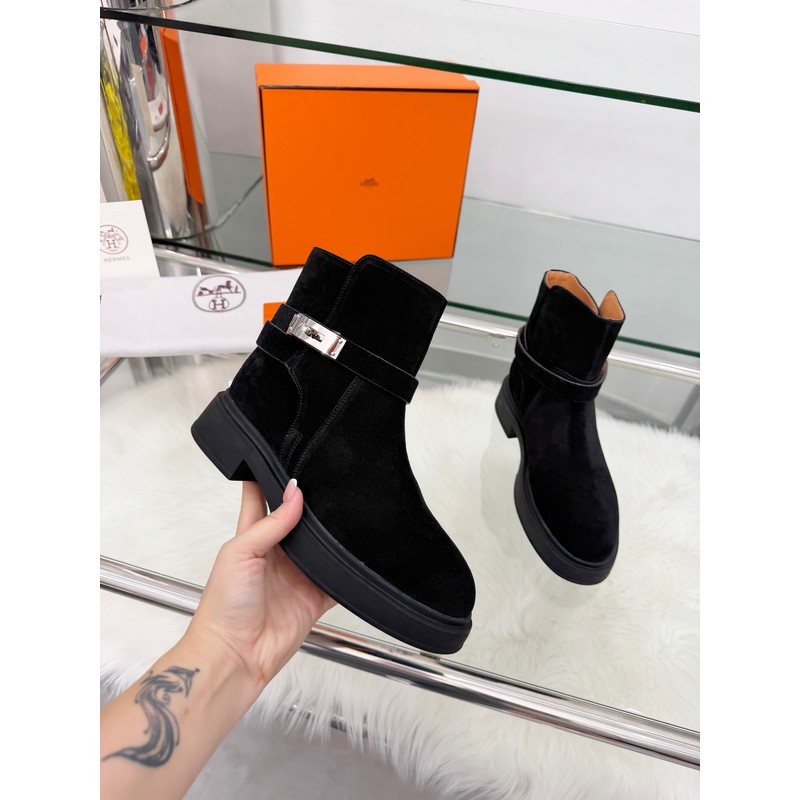 Hermès Suede Ankle Boot 170