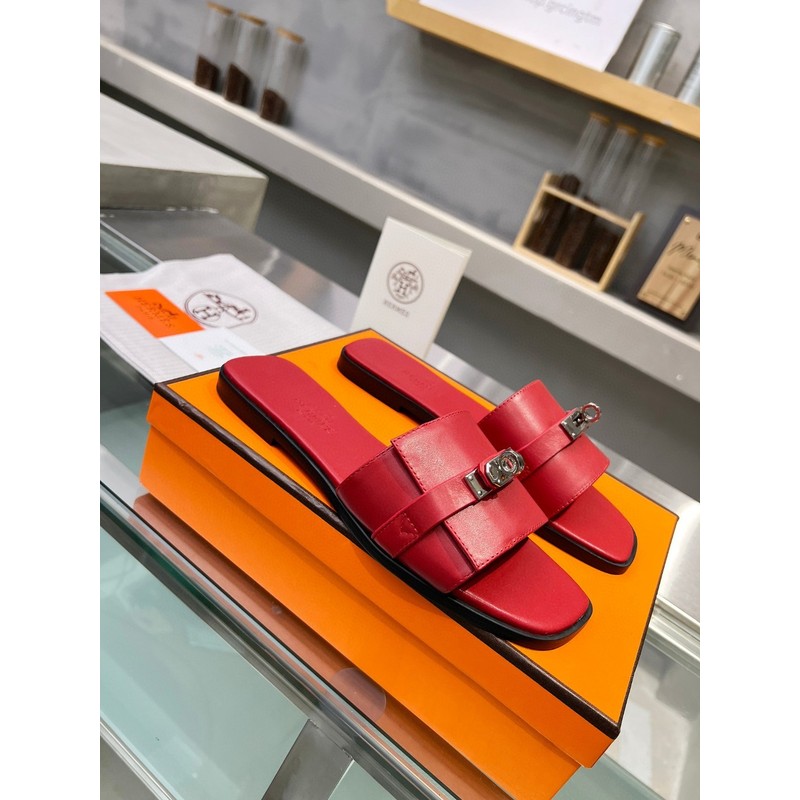 Hermès H Buckle Slide Sandal 195