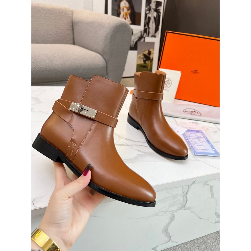 Hermès H Buckle Ankle Boot 216
