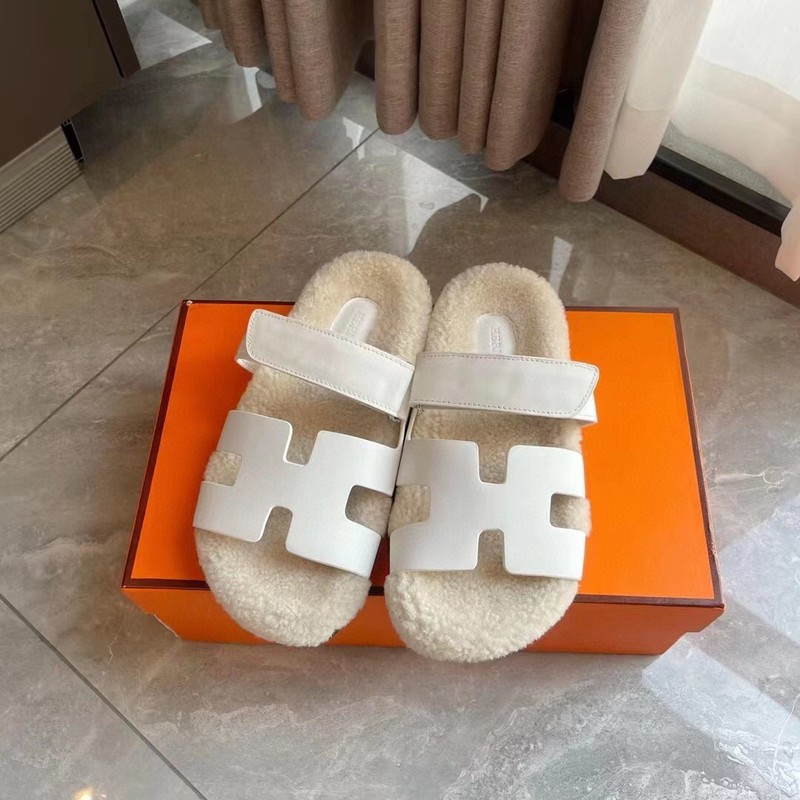 Hermès Oran Shearling Sandal 242