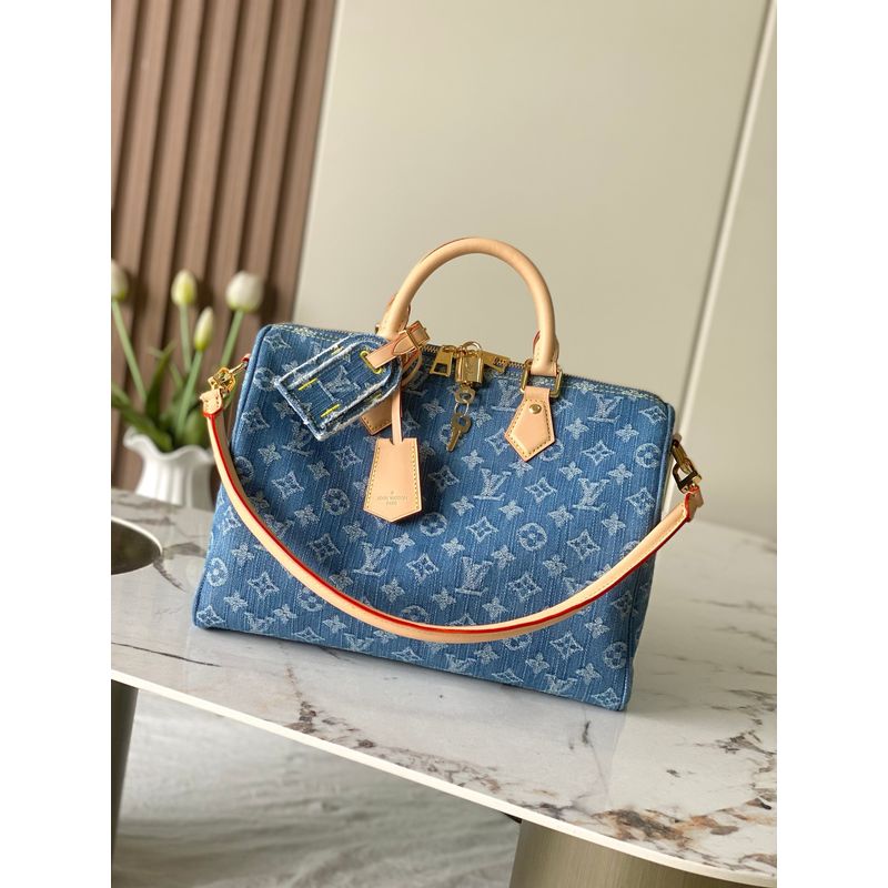 Louis Vuitton Speedy Denim Bag