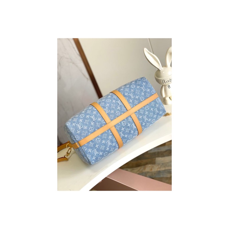 Louis Vuitton Keepall Denim Bag