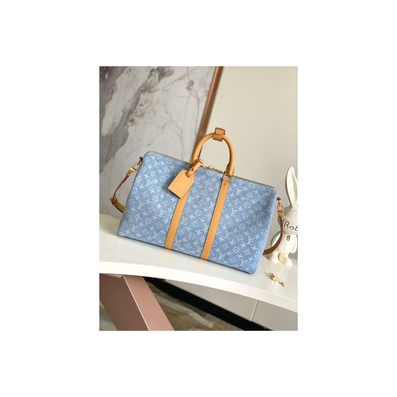 Louis Vuitton Keepall Denim Bag