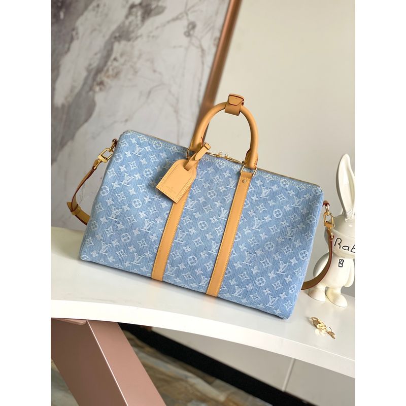 Louis Vuitton Keepall Denim Bag
