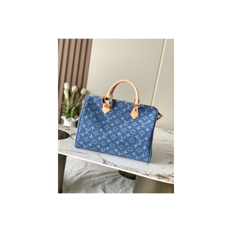 Louis Vuitton Speedy Denim Bag