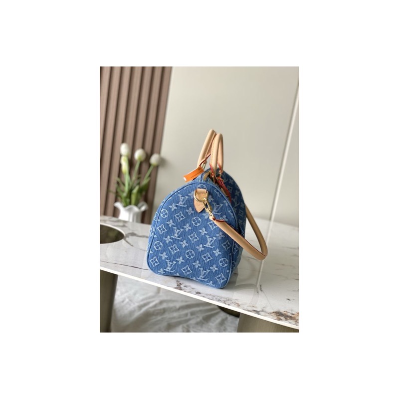 Louis Vuitton Speedy Denim Bag