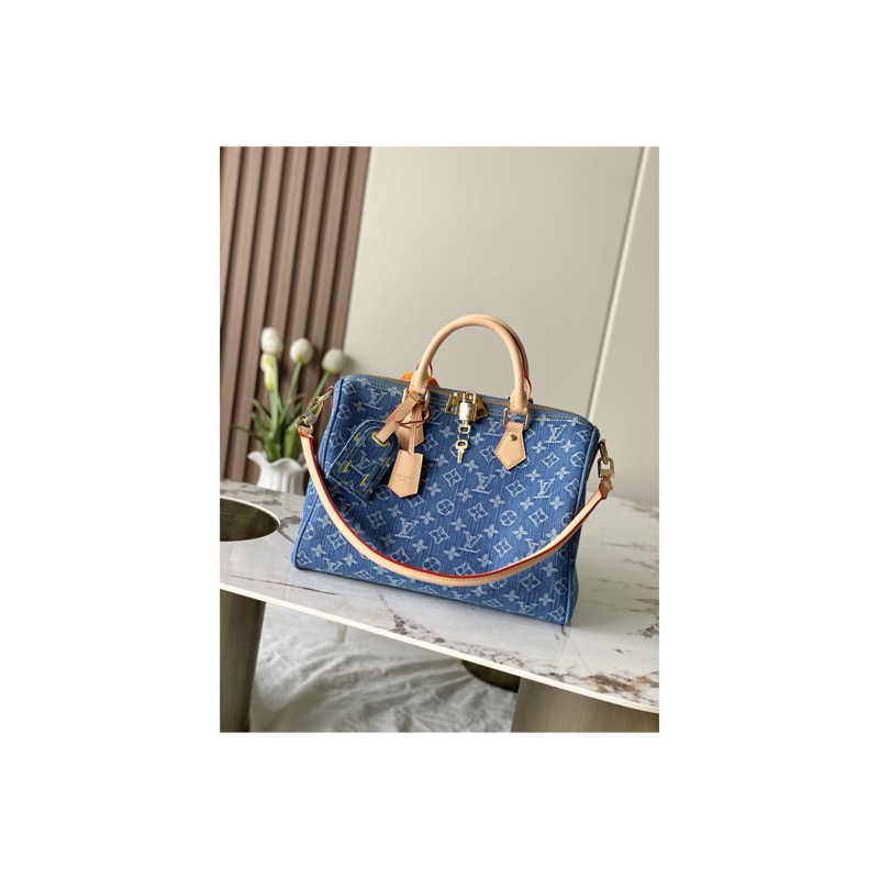 Louis Vuitton Speedy Denim Bag