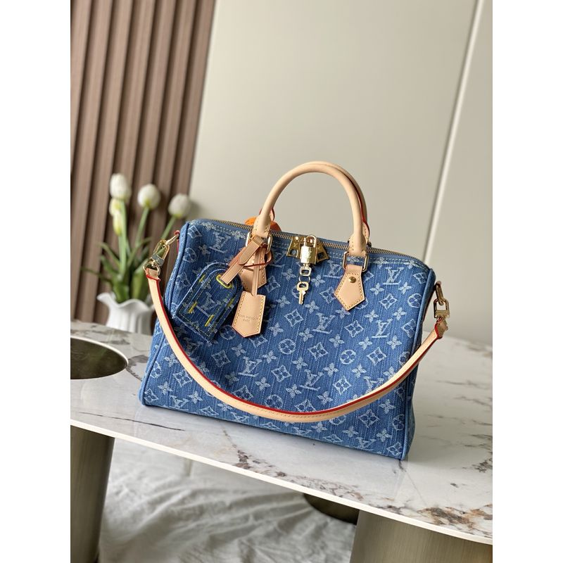 Louis Vuitton Speedy Denim Bag