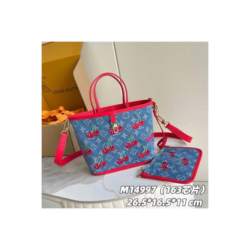 Louis Vuitton Neverfull Denim Bag