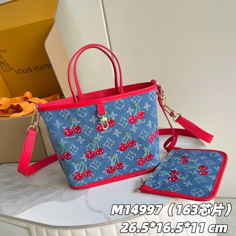 Louis Vuitton Neverfull Denim Bag