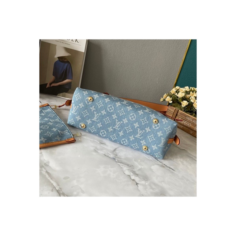 Louis Vuitton Neverfull Denim Bag