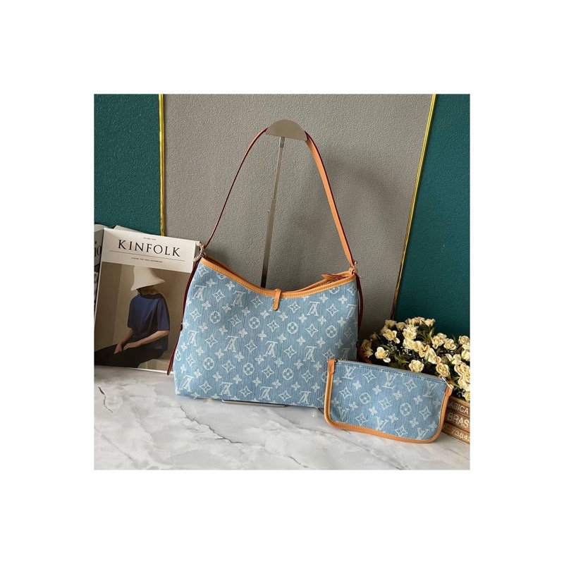 Louis Vuitton Neverfull Denim Bag