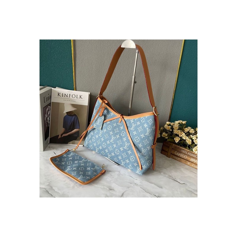 Louis Vuitton Neverfull Denim Bag
