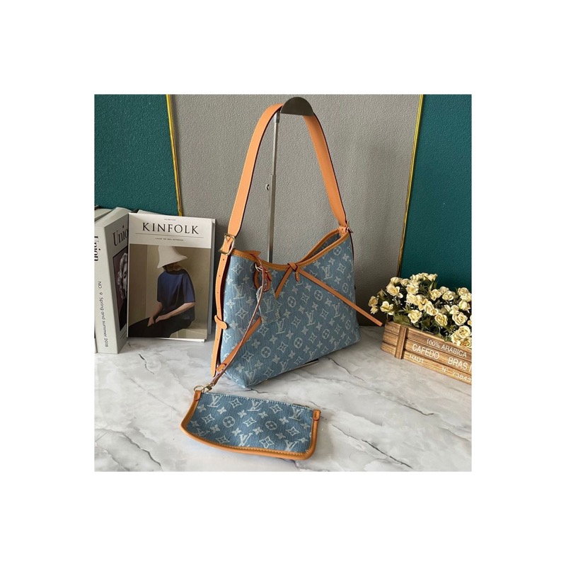 Louis Vuitton Neverfull Denim Bag