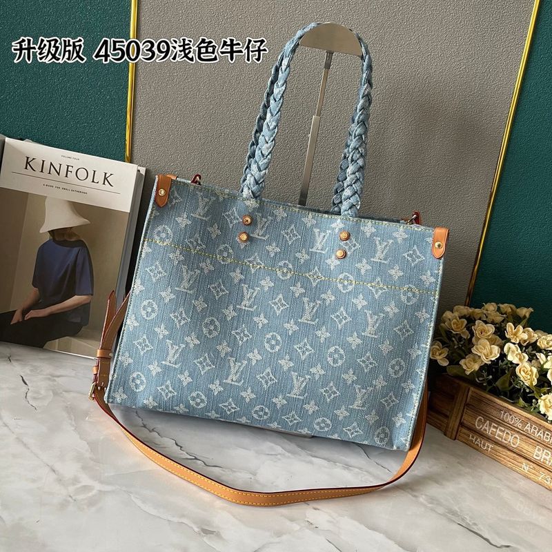 Louis Vuitton On The Go Denim Bag