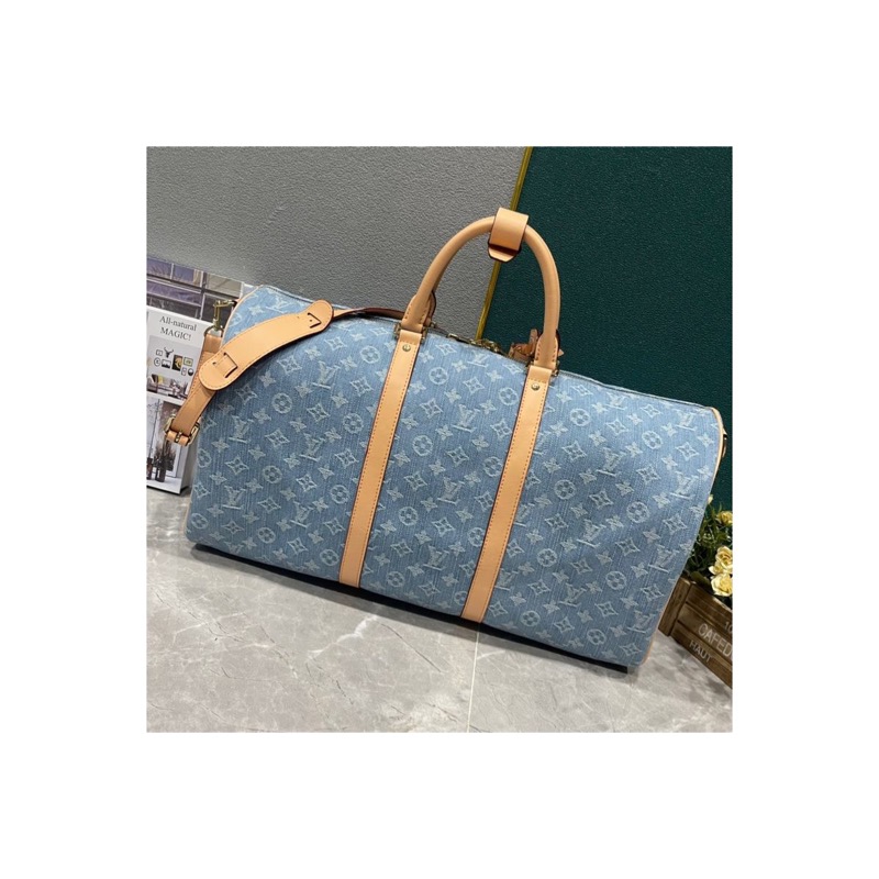 Louis Vuitton Keepall Denim Bag