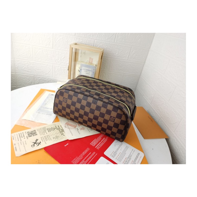 Louis Vuitton Dopp Kit Check Bag