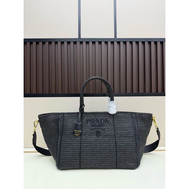 Prada Woven Tote Bag